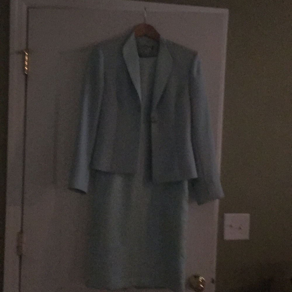 Kasper size 4. Pastel blue, dress and a jacket